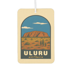Retro Vintage Travel Uluru Australien Landschaft Autolufterfrischer