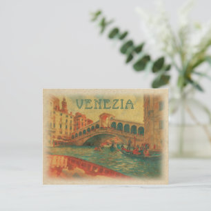 Retro Vintage Travel - Venedig Italien Postkarte