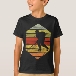 Retro-Vintage-Trikot-Eishockeyspieler-Stürmer T-Shirt