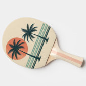 Retro/Vintage tropische Palmen Tischtennis Schläger (Seitenansicht)