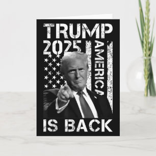 Retro Vintage Trump Amerika ist zurück 2025 Trump  Karte