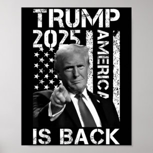 Retro Vintage Trump Amerika ist zurück 2025 Trump  Poster