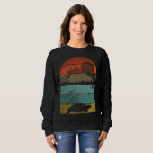 Retro vintage Turtle  and cute animal  4 Sweatshirt (Vorne ganz)
