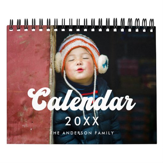 Retro Vintage Typografie 2026 Foto Kalender (Titelbild)