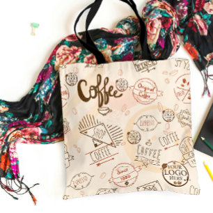 Retro Vintage Typografie Business-Logo Whimsical Tasche