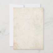 Retro Vintage Überraschungs-Party Einladung (Rückseite)