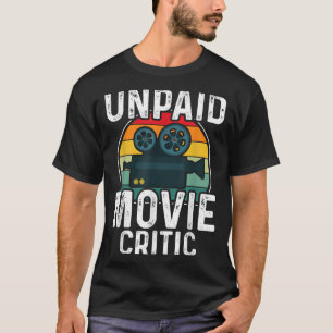 Retro Vintage Unbezahlter Filmkritiker Film Kino M T-Shirt