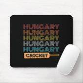 Retro Vintage Ungarn Cricket Mousepad (Mit Mouse)