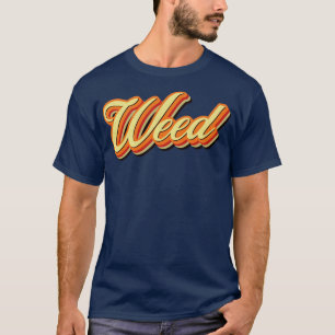 Retro Vintage Unkraut T-Shirt