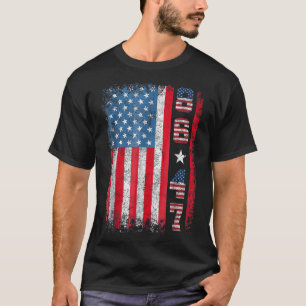 Retro Vintage US-Flagge 86 47 Anti Trump T-Shirt