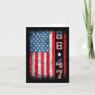 Retro Vintage USA-Flagge 86 47 Anti Trump Karte