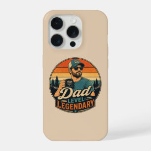 Retro Vintage Vatertags-Handyhülle Cooler Papa iPhone 15 Pro Hülle