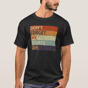 Retro Vintage Vergiss Meinen Rabatt Nicht Alte Leu T-Shirt