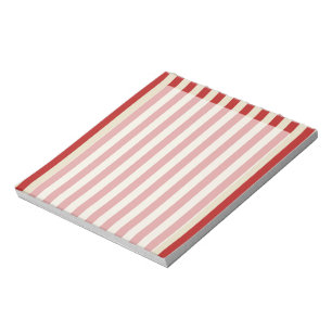 Retro Vintage Vertikal PopCorn Klassische Streifen Notizblock