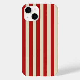 Retro Vintage vertikale PopCorn klassische Streife Case-Mate iPhone 14 Hülle