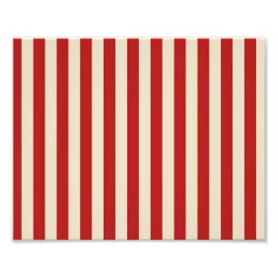 Retro Vintage vertikale PopCorn klassische Streife Fotodruck