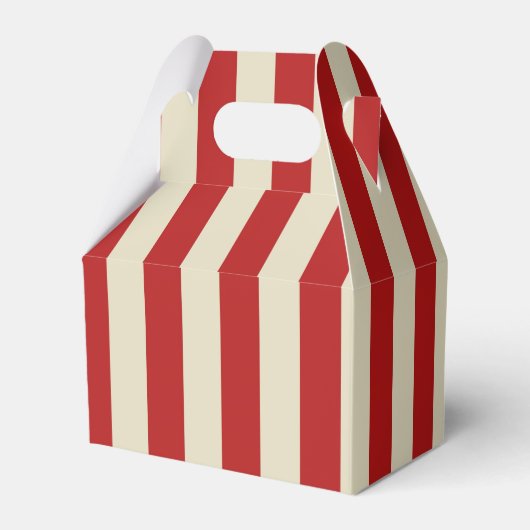 Retro Vintage vertikale PopCorn klassische Streife Geschenkschachtel (Rückseite)