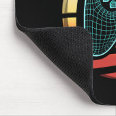 Retro Vintage Videospiel-Controller Gamer Sonnenun Mousepad (Ecke)