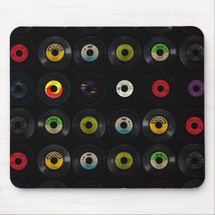 Retro Vintage Vinyl 45 Schallplatten Mousepad