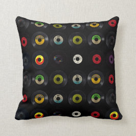 Retro Vintage Vinyl-Platten Kissen