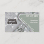 Retro Vintage Visitenkarte (Rückseite)