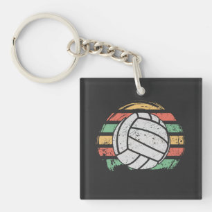 Retro Vintage Volleyball Schlüsselanhänger