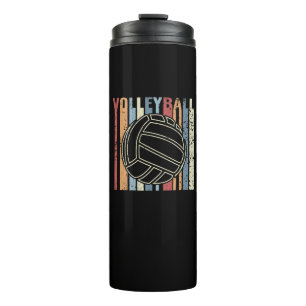 Retro Vintage Volleyball Thermosbecher