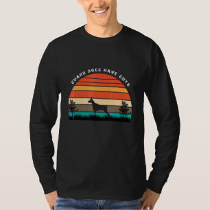 Retro Vintage Wachhunde haben Mumm Männer Frauen H T-Shirt