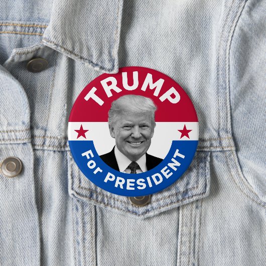 Retro Vintage Wahlkampagne Trump-Präsident Button (Beispiel)