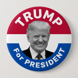 Retro-Vintage-Wahlkampf Trump Präsident Button