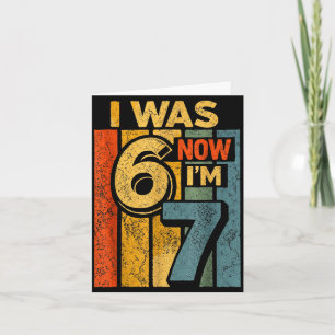 Retro Vintage war 6 7 lustig 67 Geburtstag Junge M Karte