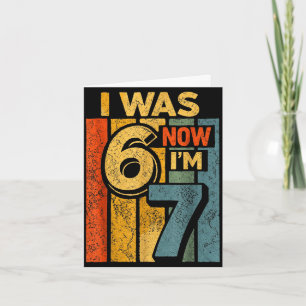 Retro Vintage war 6 7 lustig 67 Geburtstagsjunge M Karte