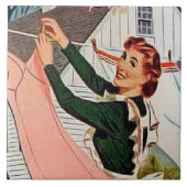 Retro-Vintage Wäsche Fliese (Vorderseite)