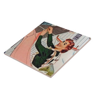 Retro-Vintage Wäsche Fliese