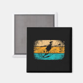 Retro Vintage Wasserski Magnet (Vorderseite/Rückseite)