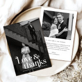 Retro Vintage Wedding Dankeschön Karte