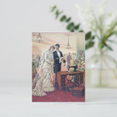 Retro Vintage Wedding Gift Postkarte (Stehend Vorderseite)