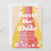 Retro Vintage Wedding Save the Date Einladung (Vorderseite)