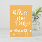 Retro Vintage Wedding Save the Date Einladung (Stehend Vorderseite)