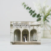 Retro Vintage Wedding Thank You Post Card Postkarte (Stehend Vorderseite)