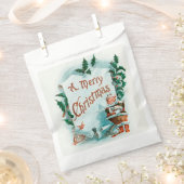 Retro Vintage Weihnachten Cooler Weihnachtsmann Geschenktütchen (Ausgeschnitten)