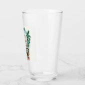 Retro Vintage Weihnachten Cooler Weihnachtsmann Glas (Links)