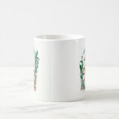 Retro Vintage Weihnachten Cooler Weihnachtsmann Kaffeetasse (Mittel)