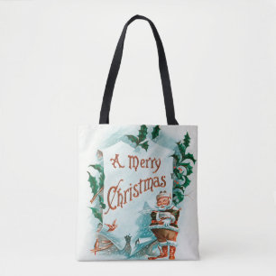Retro Vintage Weihnachten Cooler Weihnachtsmann Tasche