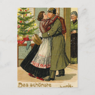 Retro Vintage Weihnachten des deutschen Soldaten