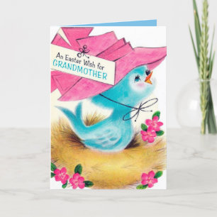 Retro Vintage Weihnachten Großmutter Vogel