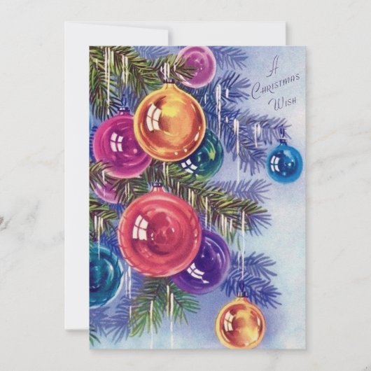 Retro Vintage Weihnachten hinzufügen Karte (Vorderseite)