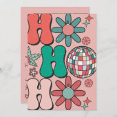 Retro Vintage Weihnachten HoHoHo Fotofamilie (Vorne/Hinten)