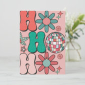 Retro Vintage Weihnachten HoHoHo Fotofamilie (Stehend Vorderseite)