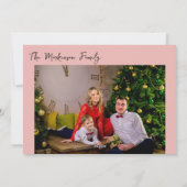 Retro Vintage Weihnachten HoHoHo Fotofamilie (Rückseite)